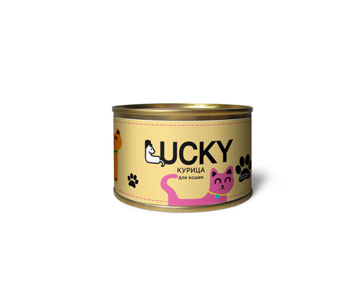 Консервы для кошек Lucky с курицей, 100 гр
