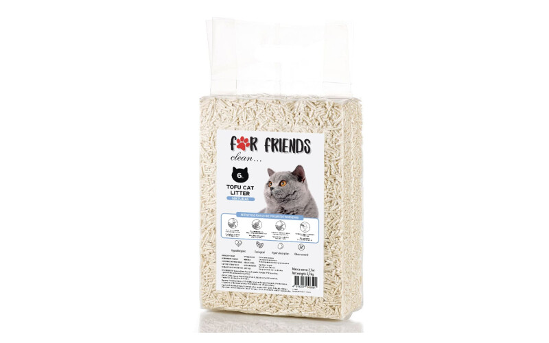 Наполнитель For Friends Tofu Natural, 6л