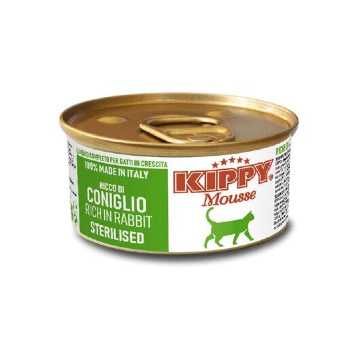 Kippy Mousse Sterilised Cat мусс с кроликом, 85 гр