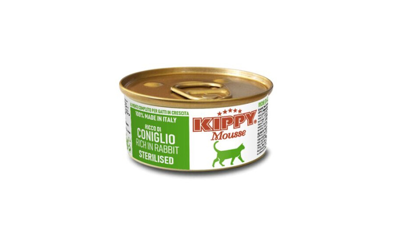 Kippy Mousse Sterilised Cat мусс с кроликом, 85 гр