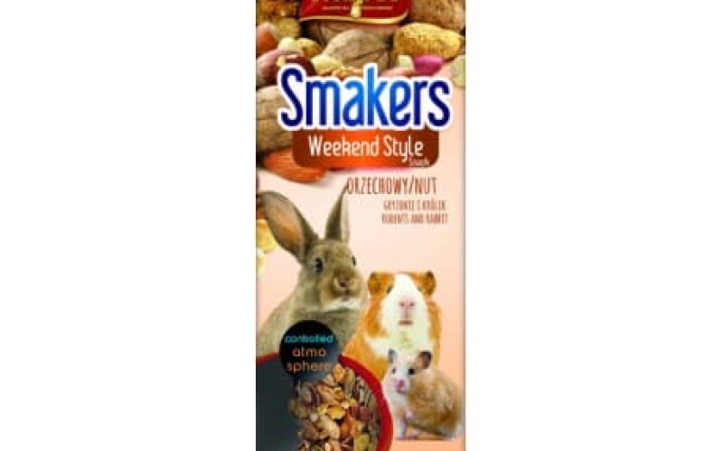 Vitapol Smakers Weekend Style зерновые палочки для грызунов с орехами, 45 гр