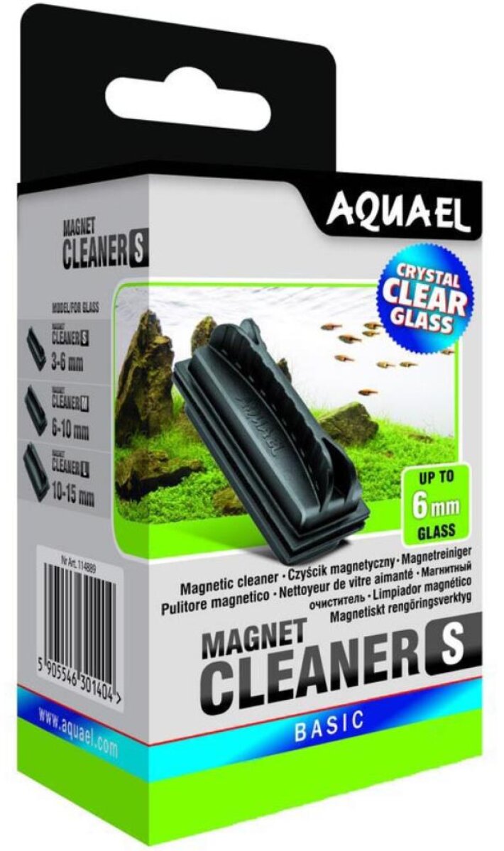 Магнитный скребок для аквариумов AQUAEL Cleaner magnetic S