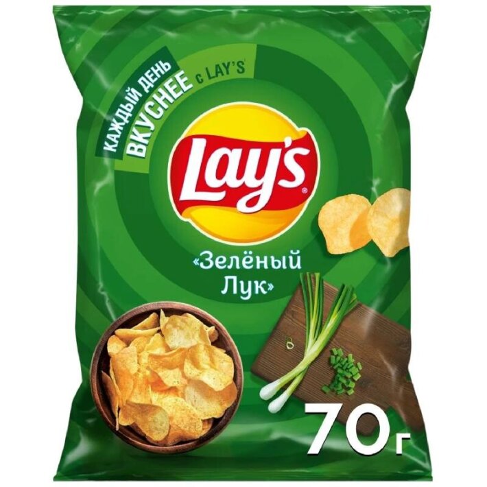 Чипсы Lays «Зелёный лук»