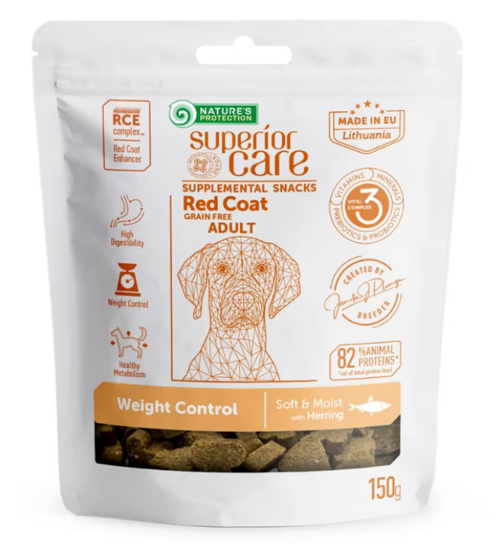 Natures Protection SC Red Coat Weight Control (сельдь), 150 гр