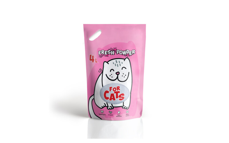 FOR CATS наполнитель силикагелевый Fresh Powder, 4 л