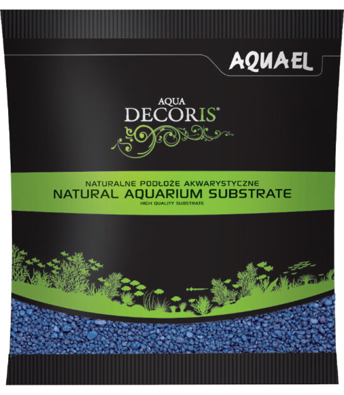 AQUAEL Грунт AQUA DECORIS, синий 1 кг