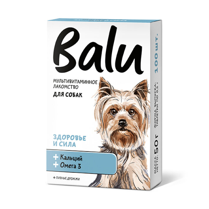 Лакомство мультивитаминное BALU для собак 