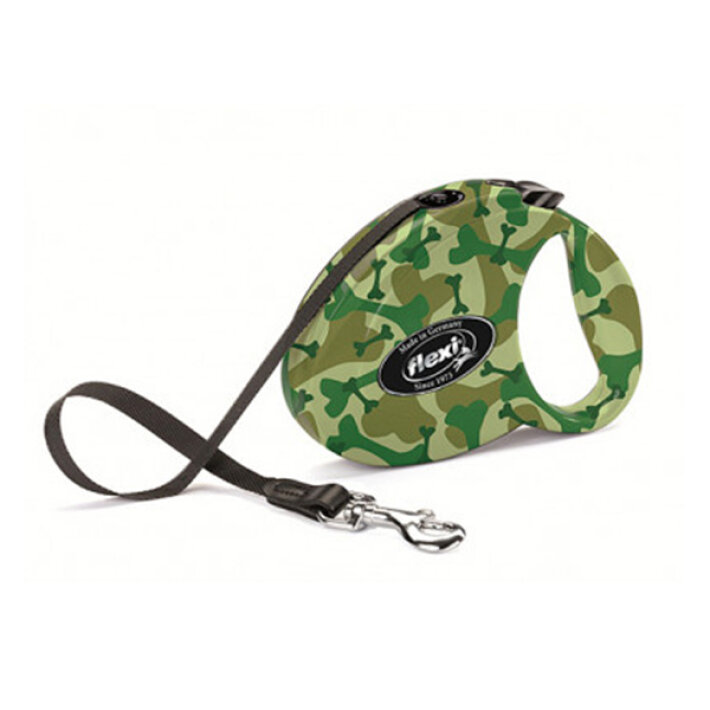 Рулетка Flexi Fashion Camouflage S, лента 3 м