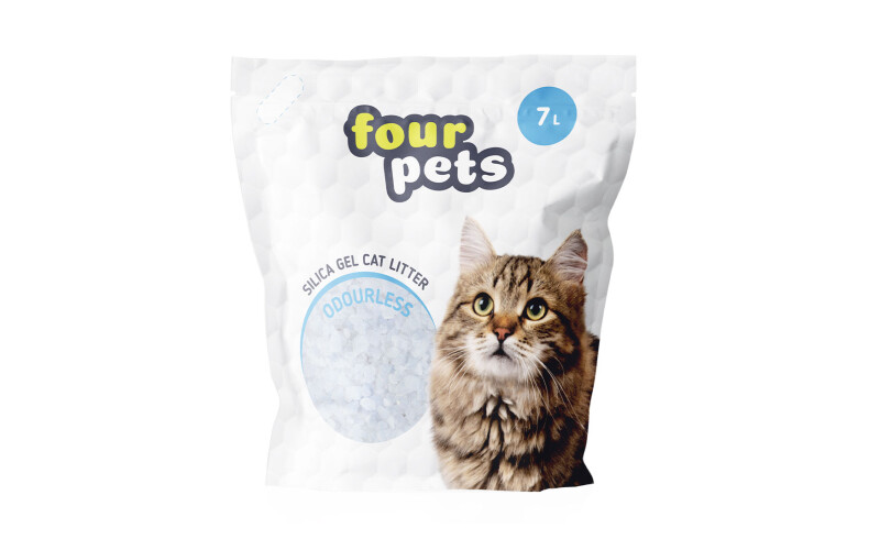 Силикагелевый наполнитель FOUR PETS, 7 л