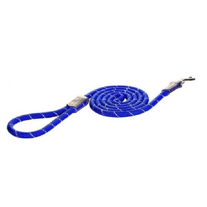 Поводок Rogz Rope голубой S, 1,8 м