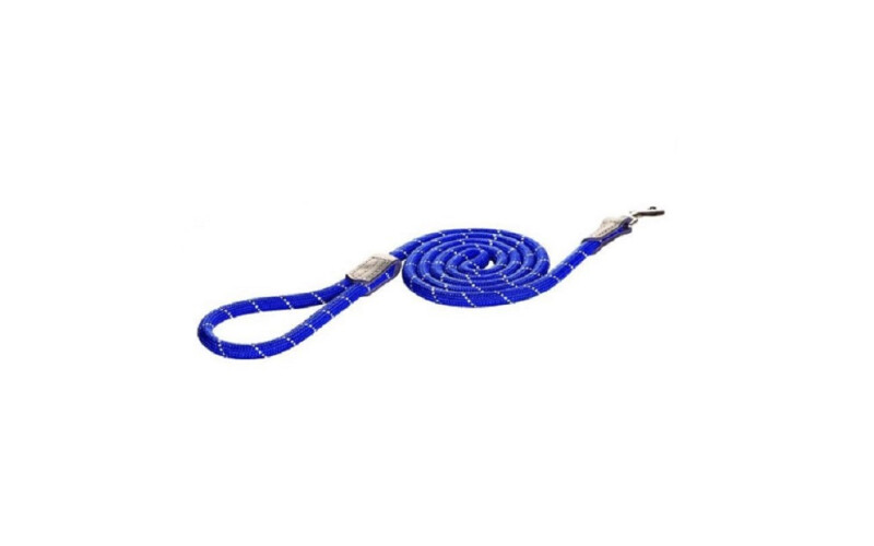 Поводок Rogz Rope голубой S, 1,8 м