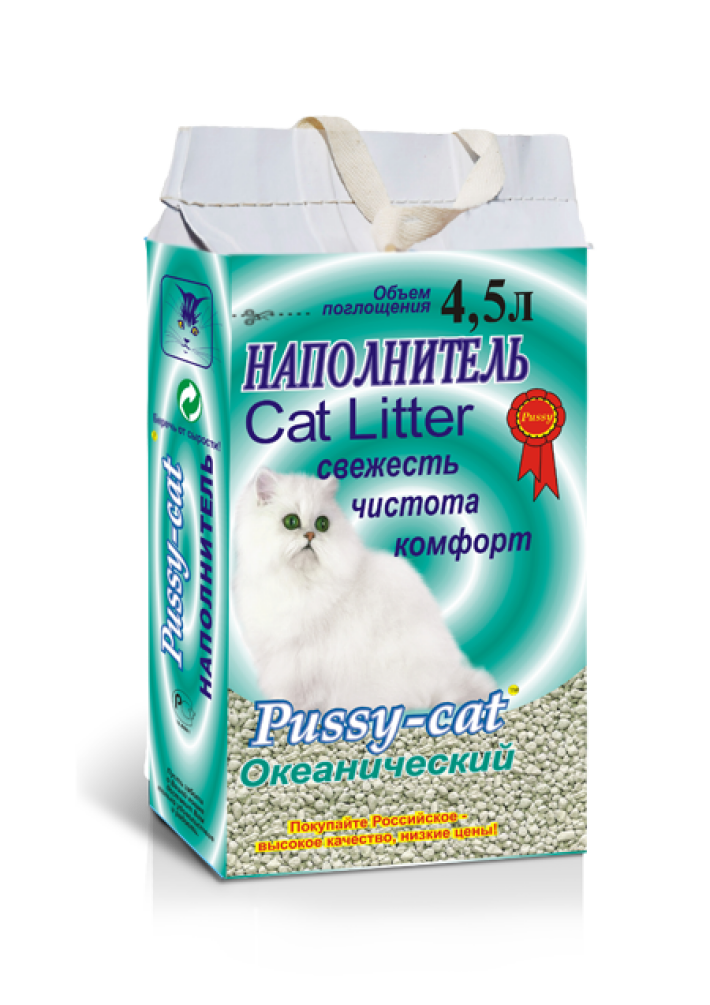 Pussy-cat наполнитель океанический, 4,5 л