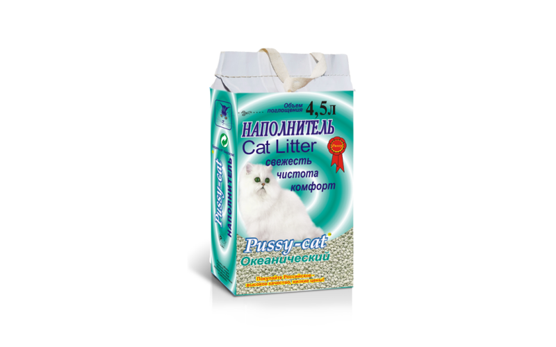 Pussy-cat наполнитель океанический, 4,5 л