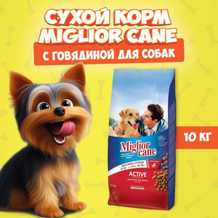 Miglior Cane Adult Beef (говядина), 10 кг