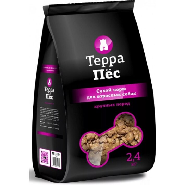Терра Пёс для взрослых собак крупных пород, 2,4 кг