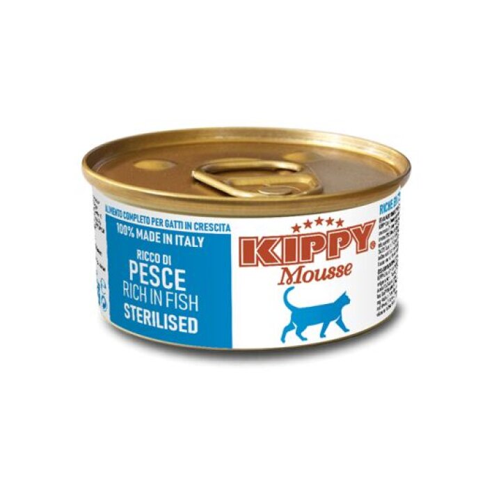 Kippy Mousse Sterilised Cat мусс с рыбой, 85 гр