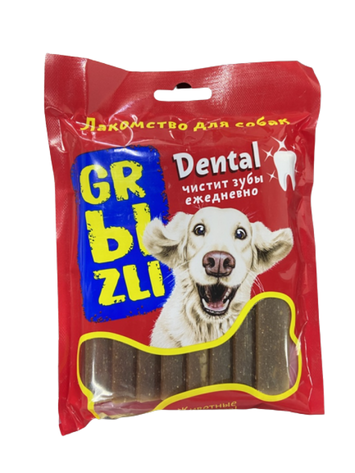 Лакомство GRЫZLI Dental жевательное для собак, 200 гр*8 шт