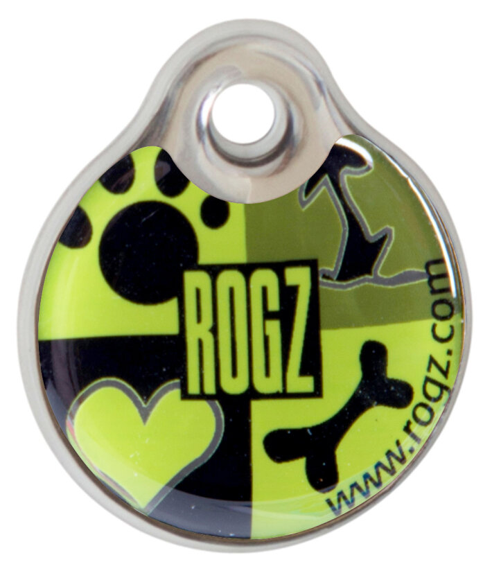 Кулон адресник пластиковый RogZ ID Tag Small Lime Juice