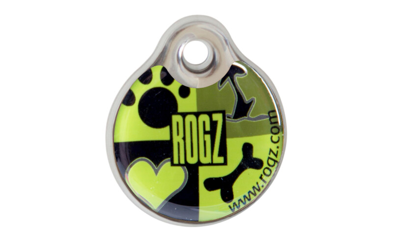 Кулон адресник пластиковый RogZ ID Tag Small Lime Juice