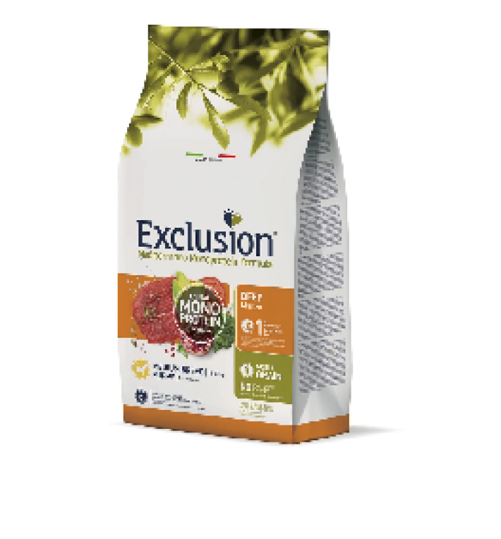 EXCLUSION Monoprotein Puppy Medium Beef Noble Grain (говядина), 3 кг