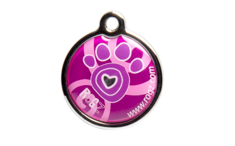 Кулон- адресник Rogz id-TAGZ Pink Paw, 3,1см