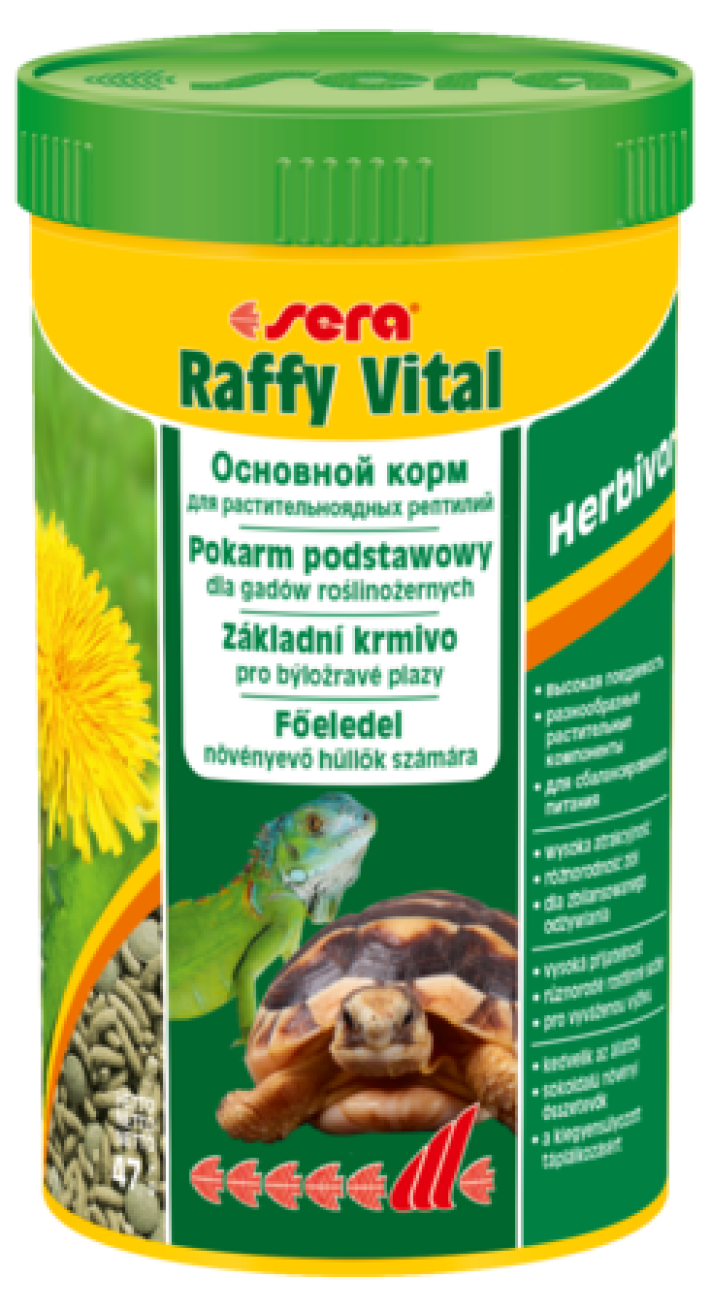 SERA Корм палочки для растительноядных рептилий Raffy Vital, 250мл/47 гр