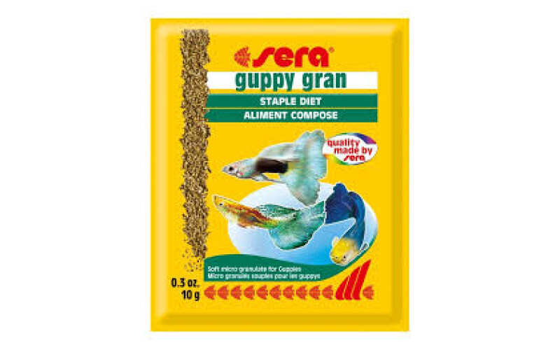 SERA Корм гранулы для гуппи "Guppy Gran", 10 гр