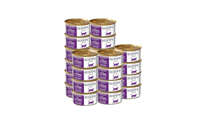 Kippy Sterilised Cat паштет с индейкой, 85гр*24 шт