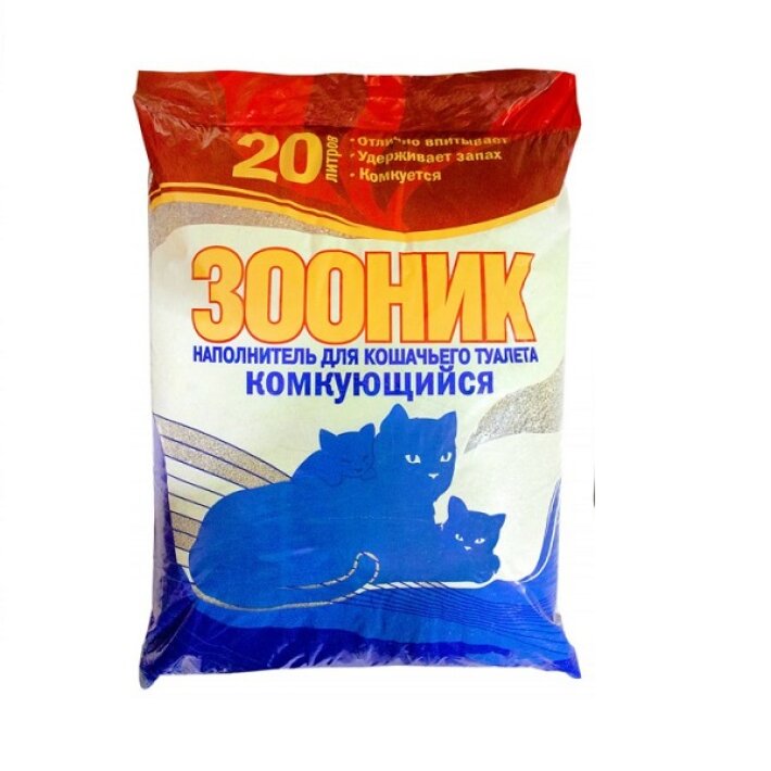 Зооник наполнитель комкующийся, 20 л