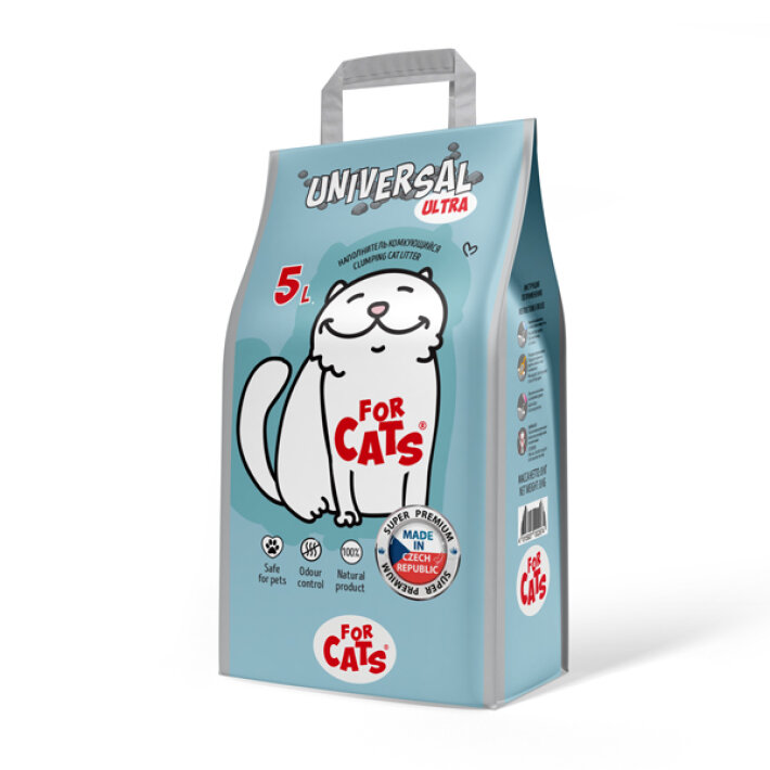 FOR CATS Universal Ultra без запаха, 5 л