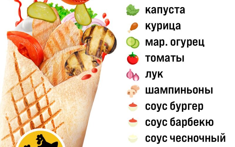 Шаурма "Мясная Х2"