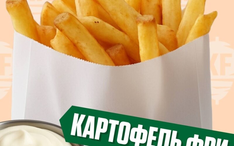 Картофель фри  с чесночным соусом