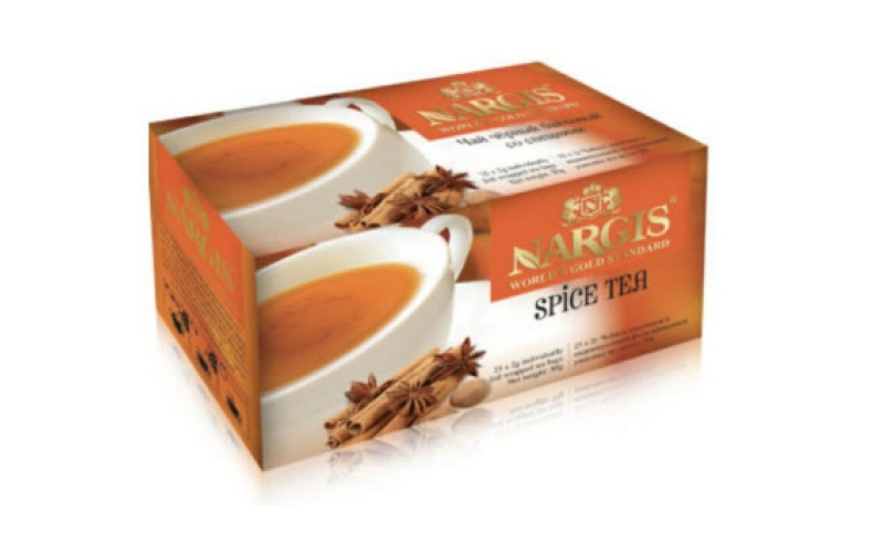 Чай индийский пакетированный черный Nargis со специями SPICE TEA 25 пак