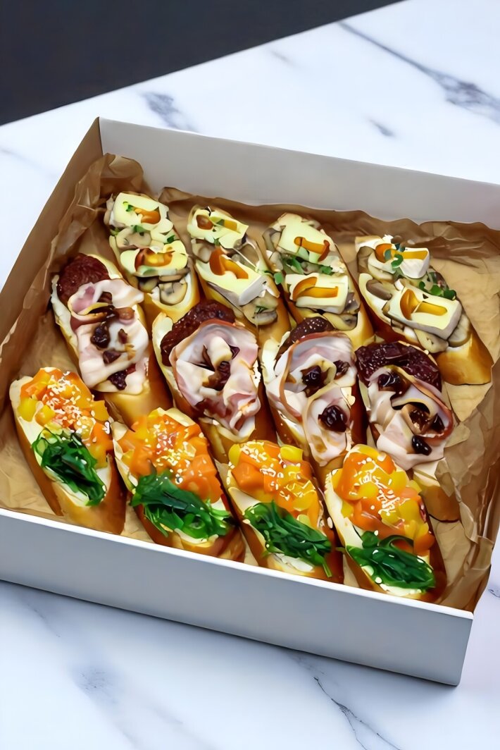 Бокс Delicious  с брускеттами  maxi