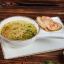 Бульон куриный с яйцом, зеленью и сухариками