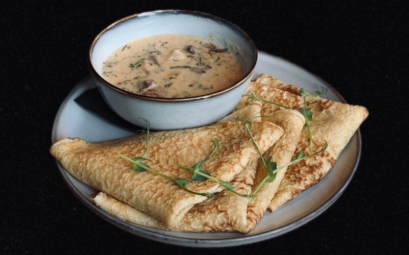 Блины с мочанкой по-деревенски