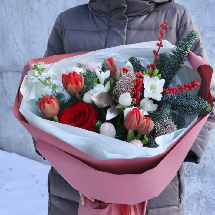 Букет  «Зимний поцелуй»