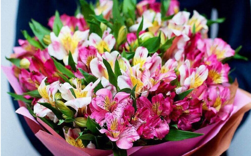 Букет из альстромерии