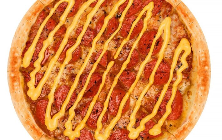 Пицца «Сырная пепперони»
