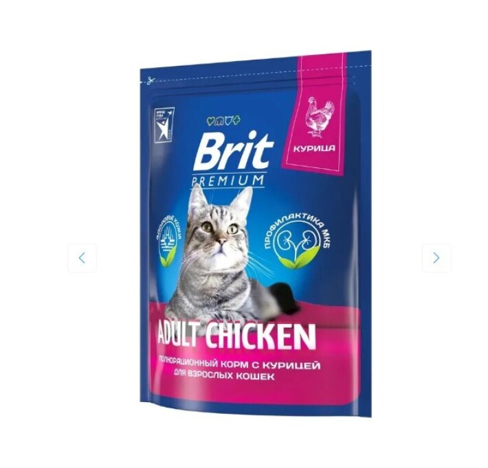 Brit Premium Cat Adult (Курица) для кошек 500гр