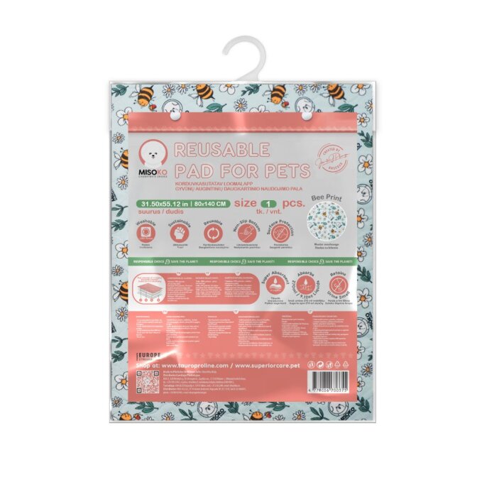 MISOKO пеленка многоразовая, 80x140 см