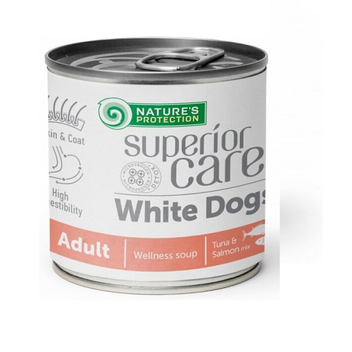 Суп Nature's Protection SUPERIOR CARE White Dogs с лососем и тунцом, 140 мл*6шт