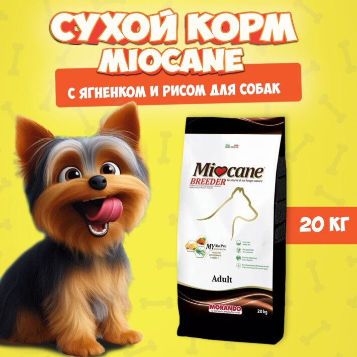 Miocane Adult (ягнёнок, рис), 20 кг