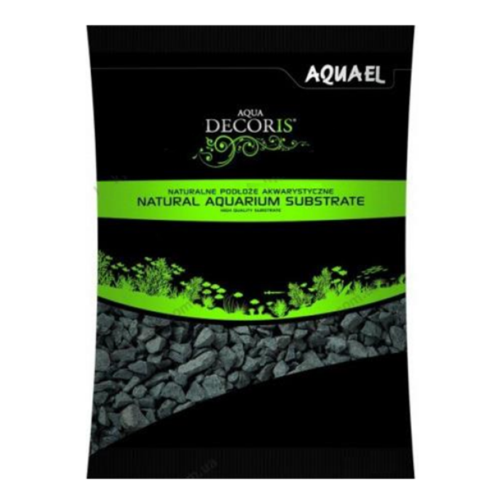 AQUAEL Грунт гравий базальтовый 2-4 мм, 10 кг