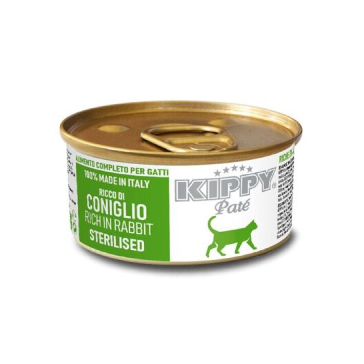 Kippy Sterilised паштет с кроликом, 85 гр*24 шт