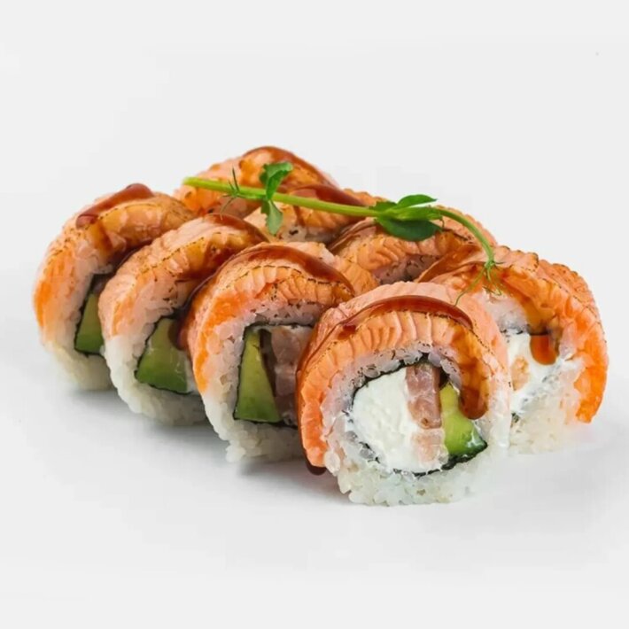 Опаленный ролл Сяке Маки