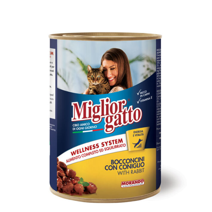 Miglior Gatto (кролик), 405 гр*4 шт