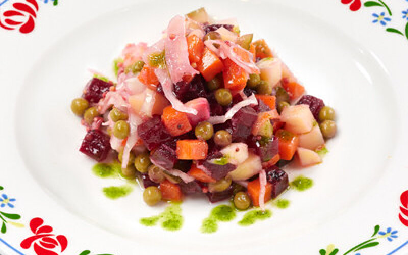 Винегрет с капустой