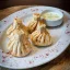 Хинкали жареные с соусом Мацони