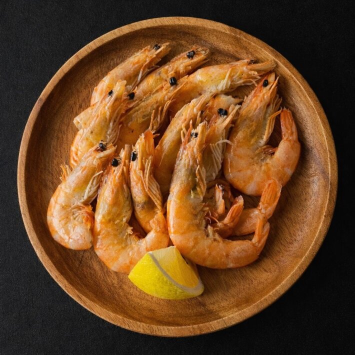 Креветки отварные